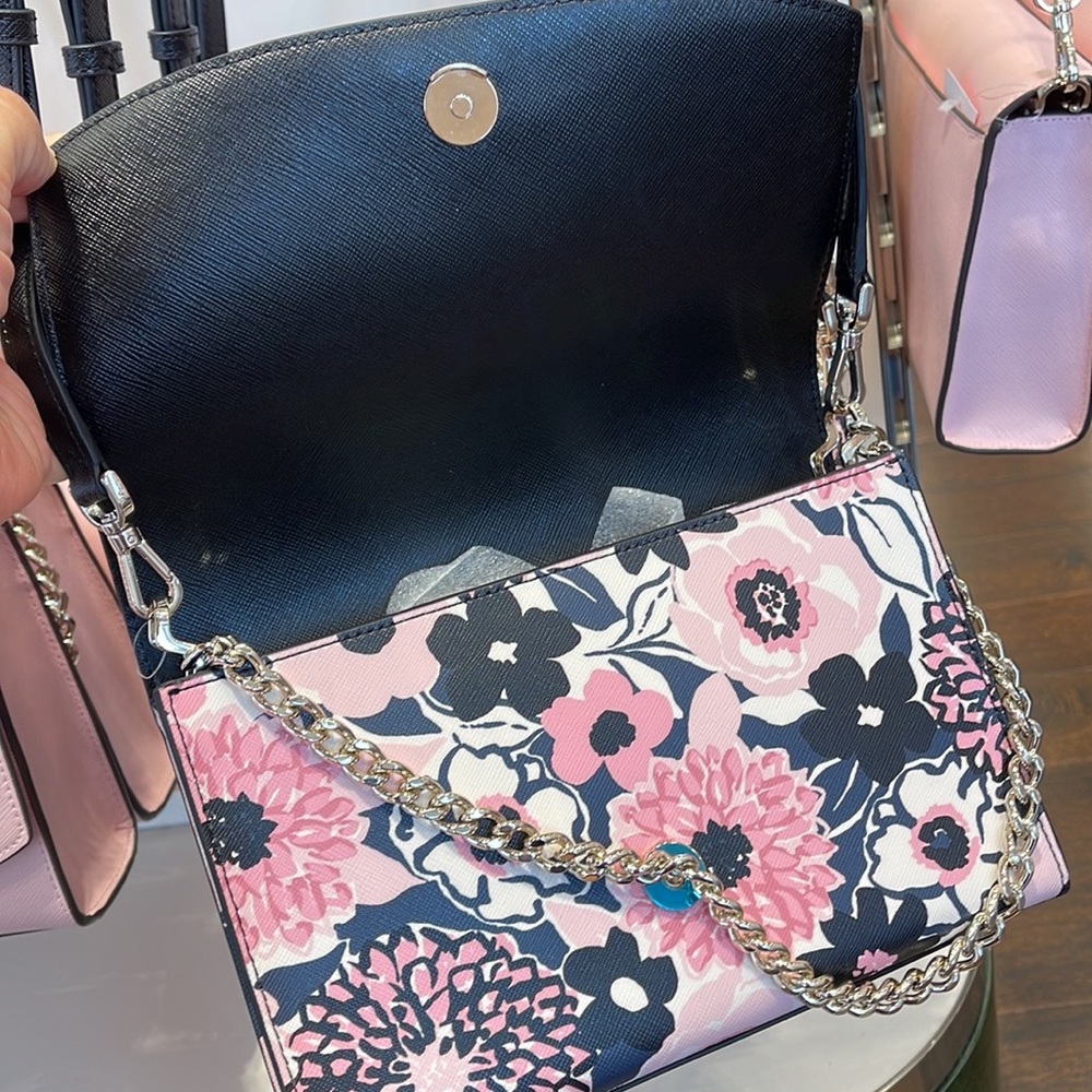 Kate Spade carson convertible crossbody PINK MULTI - Picture 15 of 16